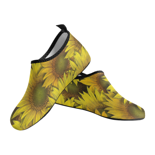 Surreal Sunflowers Women's Slip-On Water Shoes (Model 056)