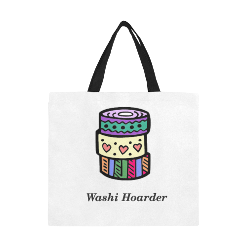 Washi All Over Print Canvas Tote Bag/Large (Model 1699)