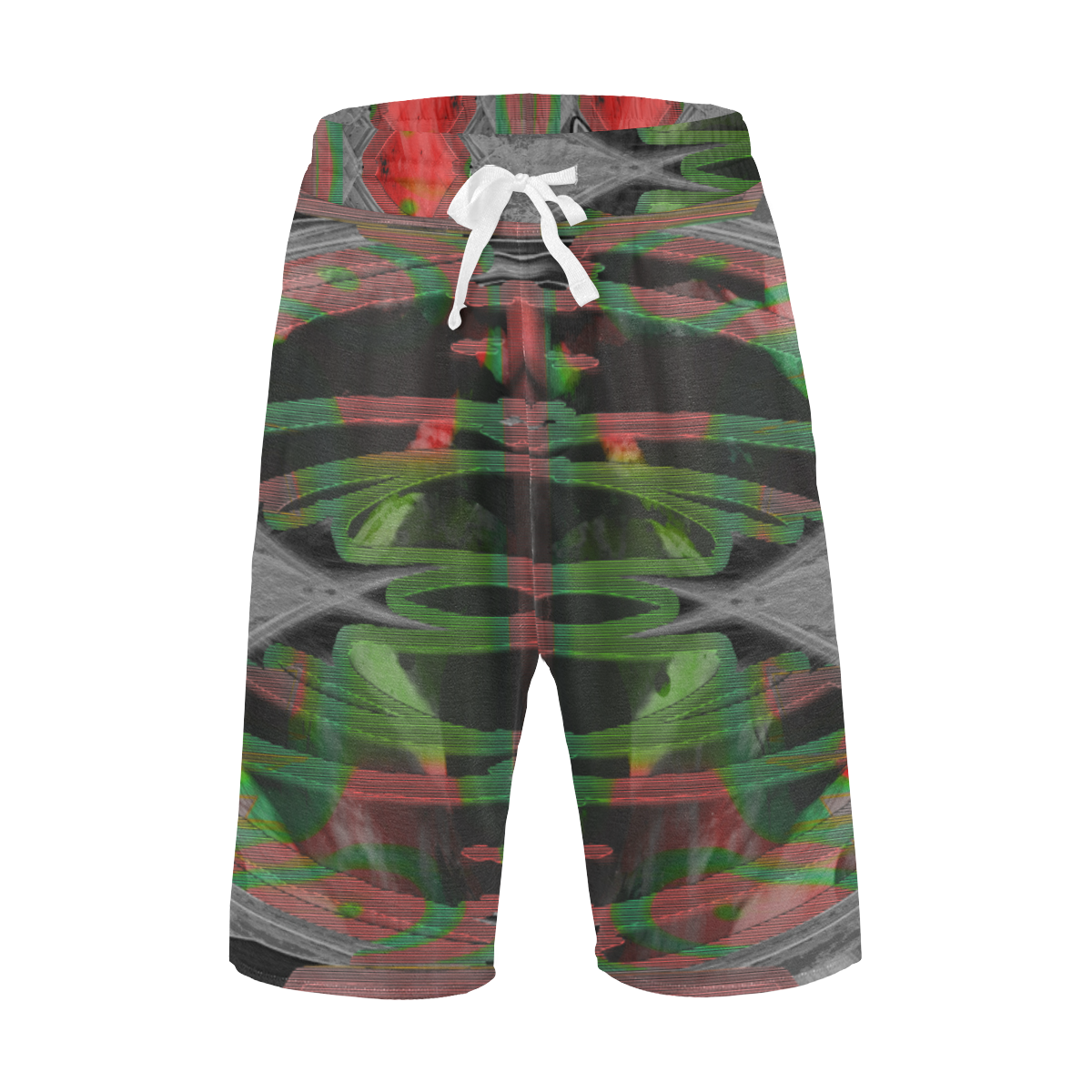 Green Cage Crew Men's All Over Print Casual Shorts (Model L23)