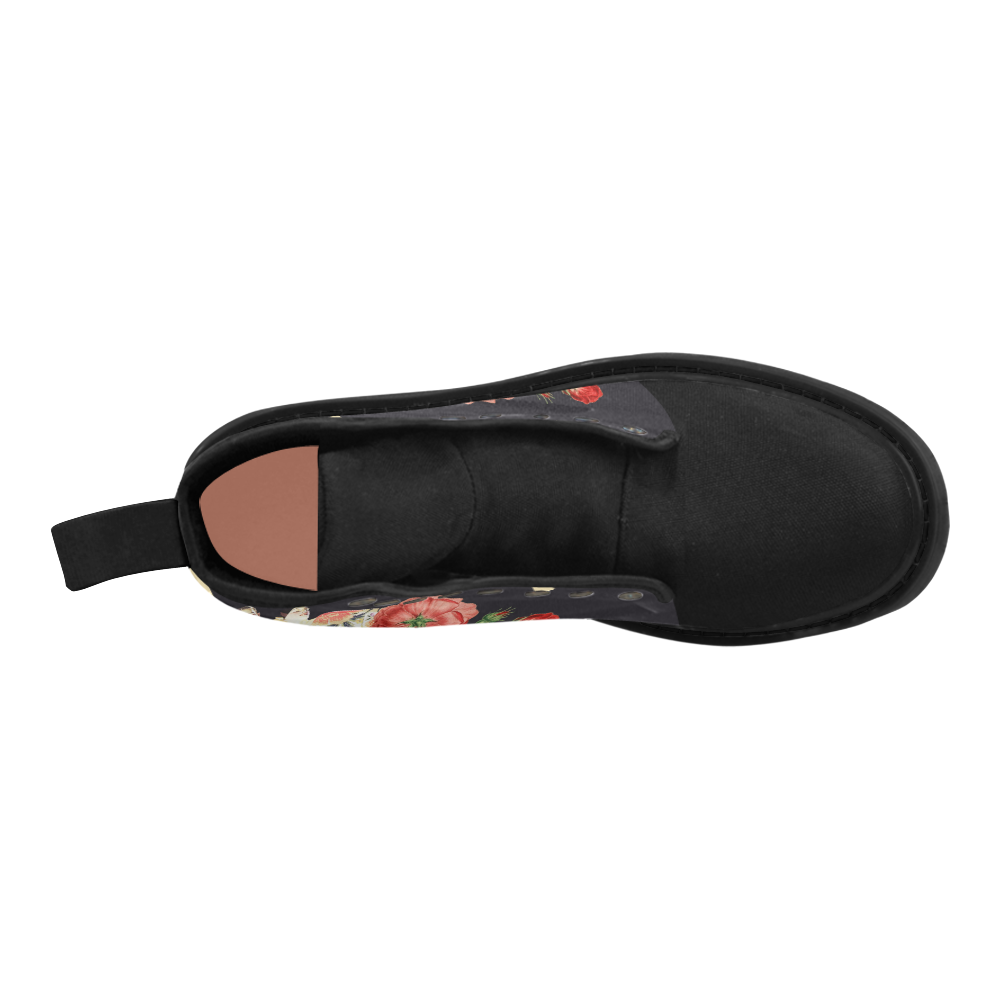 Bohème Sauvage Dancer Martin Boots for Women (Black) (Model 1203H)