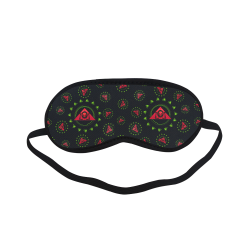 The Lowest of Low Skull Triangle Roses Sleeping Mask
