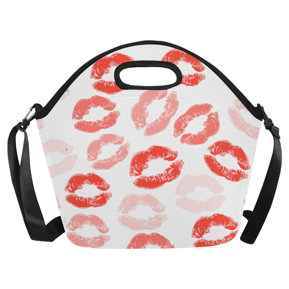 Blowing Kisses Neoprene Lunch Bag/Large (Model 1669)