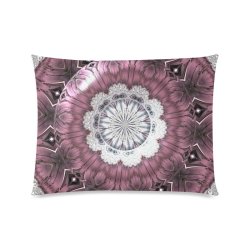 Bejeweled Royal Purple Diadem Fractal Abstract Custom Zippered Pillow Case 20"x26"(Twin Sides)