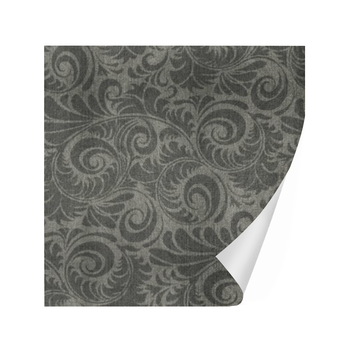 Denim, vintage floral pattern,light brown and grey Gift Wrapping Paper 58"x 23" (5 Rolls)