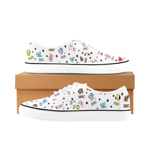 BT21 Classic Women's Canvas Low Top Shoes (Model E001-4)