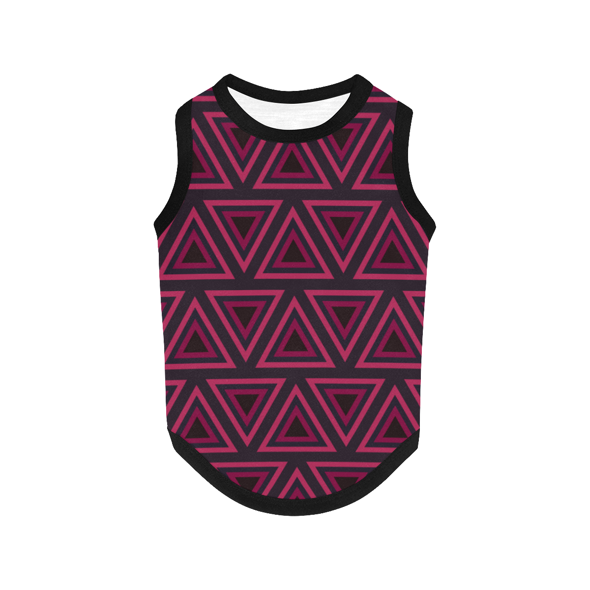 Tribal Ethnic Triangles All Over Print Pet Tank Top