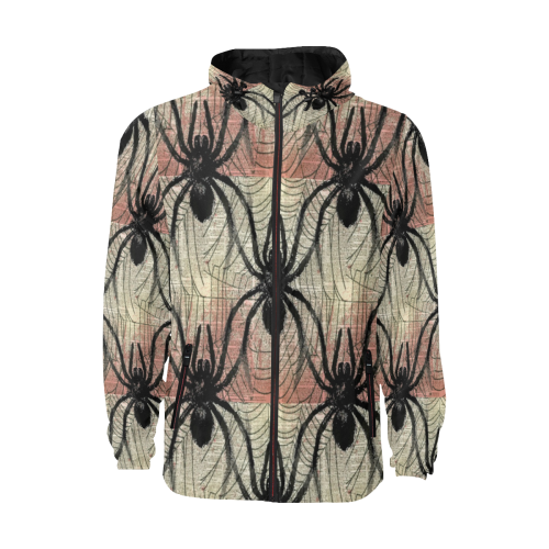 Halloween Spider by Artdream All Over Print Quilted Windbreaker for Men (Model H35)