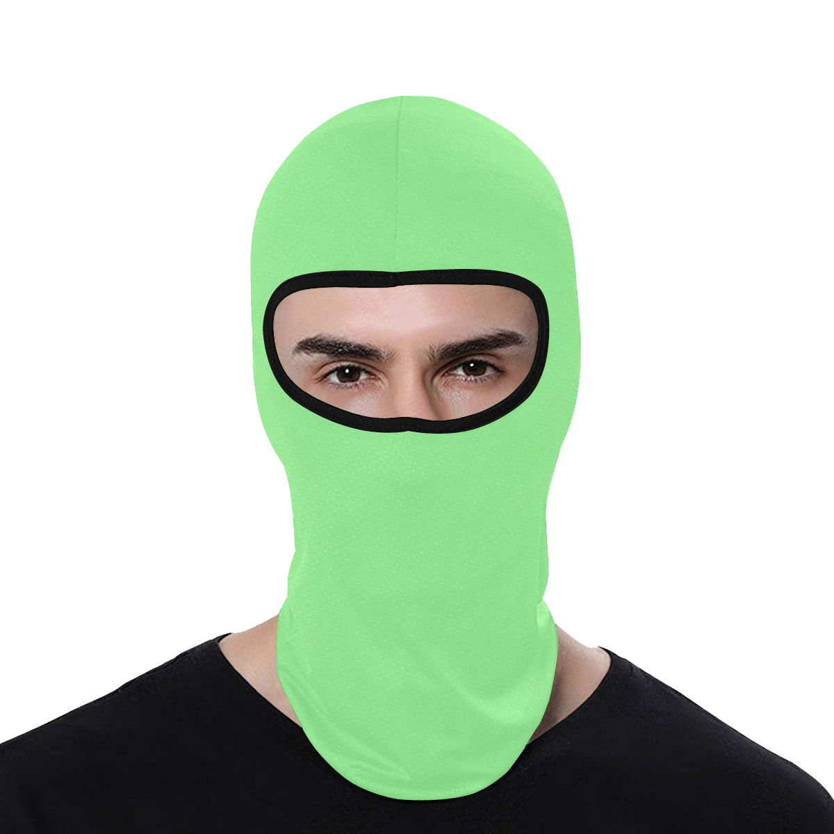 color pale green All Over Print Balaclava