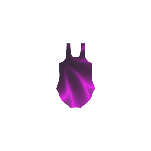 Purple Blossom Vest One Piece Swimsuit (Model S04)