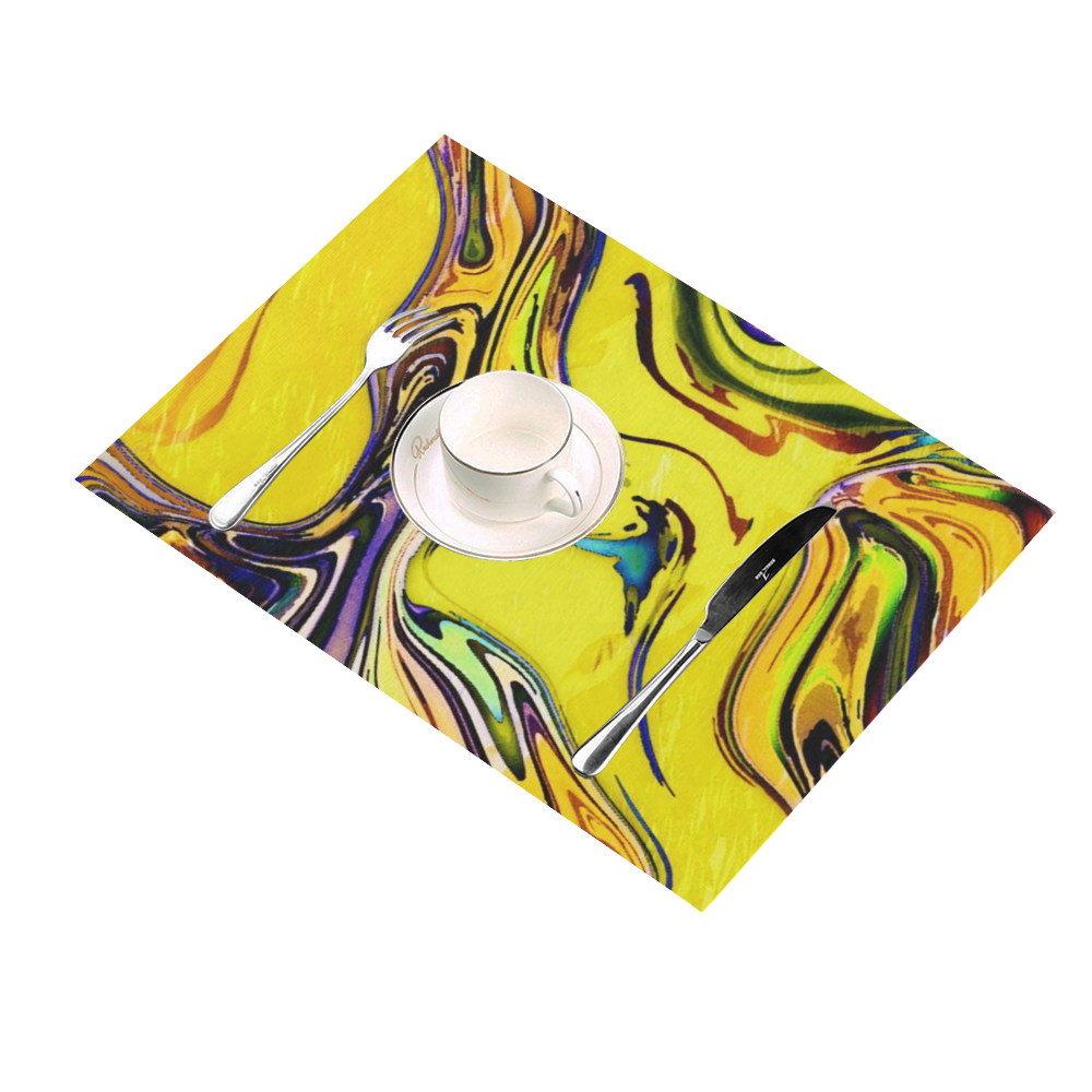 Yellow marble Placemat 14’’ x 19’’ (Set of 4)