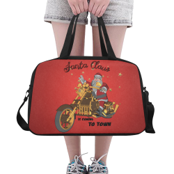 Santa Claus wish you a merry Christmas Fitness Handbag (Model 1671)