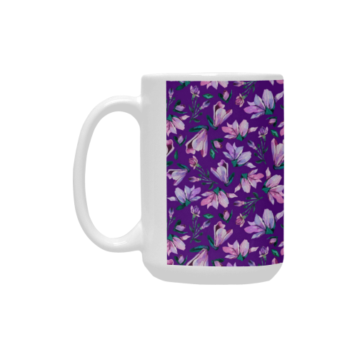 Purple Spring Custom Ceramic Mug (15OZ)