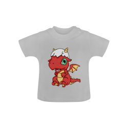 Baby Red Dragon Grey Baby Classic T-Shirt (Model T30)