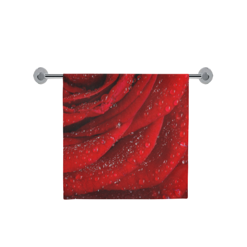 Red rosa Bath Towel 30"x56"