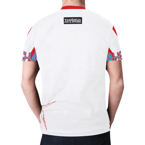 White New All Over Print T-shirt for Men/Large Size (Model T45)