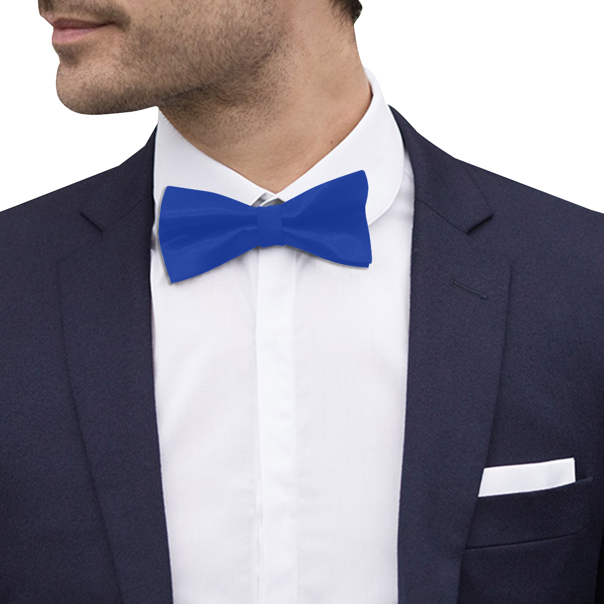 color Egyptian blue Custom Bow Tie