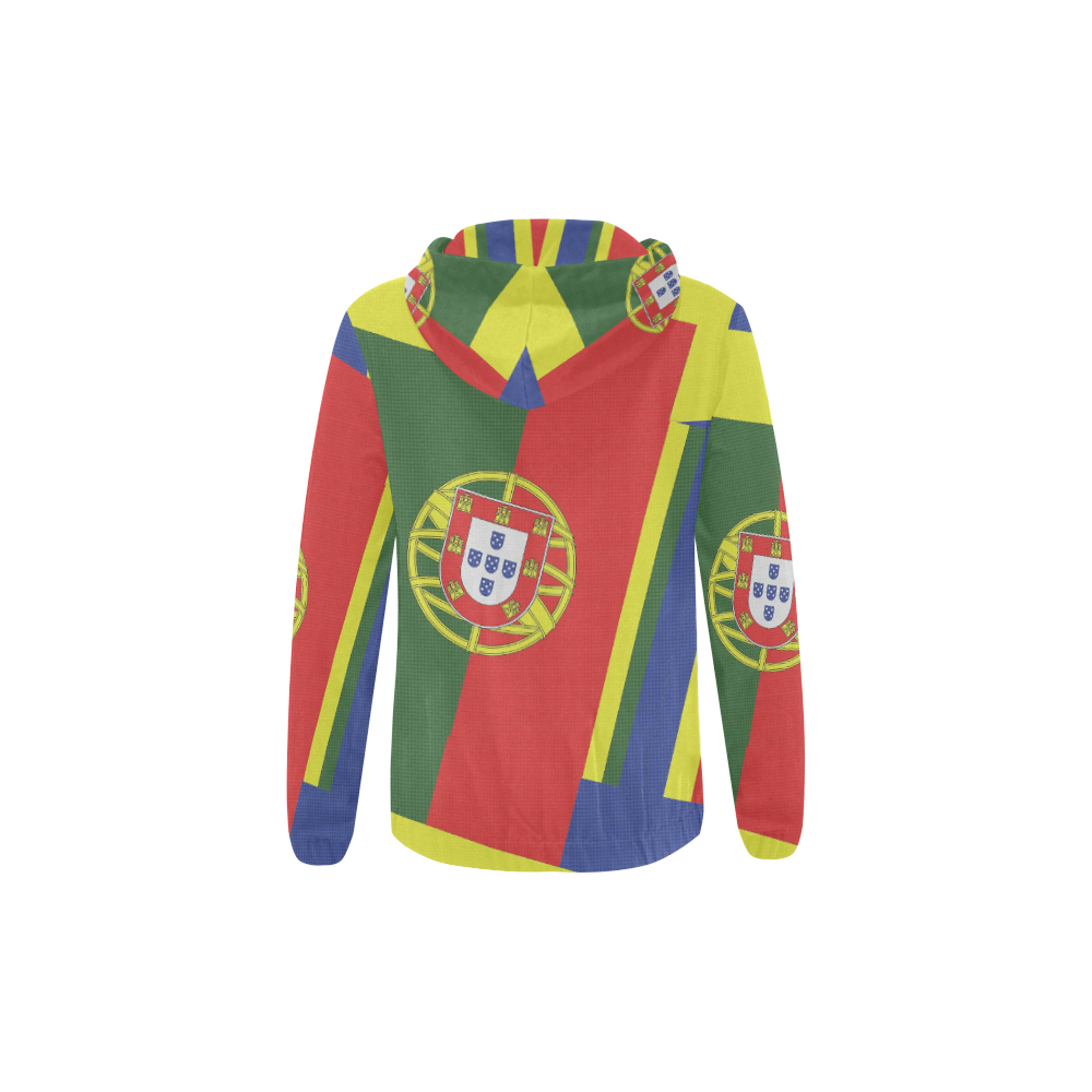 PORTUGAL  ABSTRACT All Over Print Full Zip Hoodie for Kid (Model H14)
