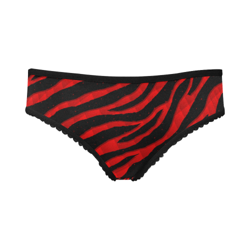 Ripped SpaceTime Stripes - Red Women's All Over Print Girl Briefs (Model L14)