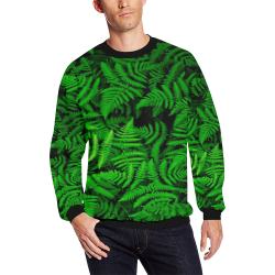 leafy All Over Print Crewneck Sweatshirt for Men/Large (Model H18)