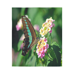 Swallowtail Butterfly Cotton Linen Wall Tapestry 51"x 60"