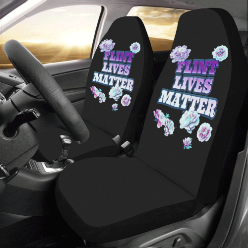 Black Flint Lives Matter Car Seat Covers (Set of 2)