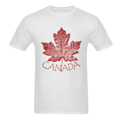 Vintage Canada Souvenir T-shirts - AU Men's T-shirt in USA Size (Two Sides Printing) (Model T02)