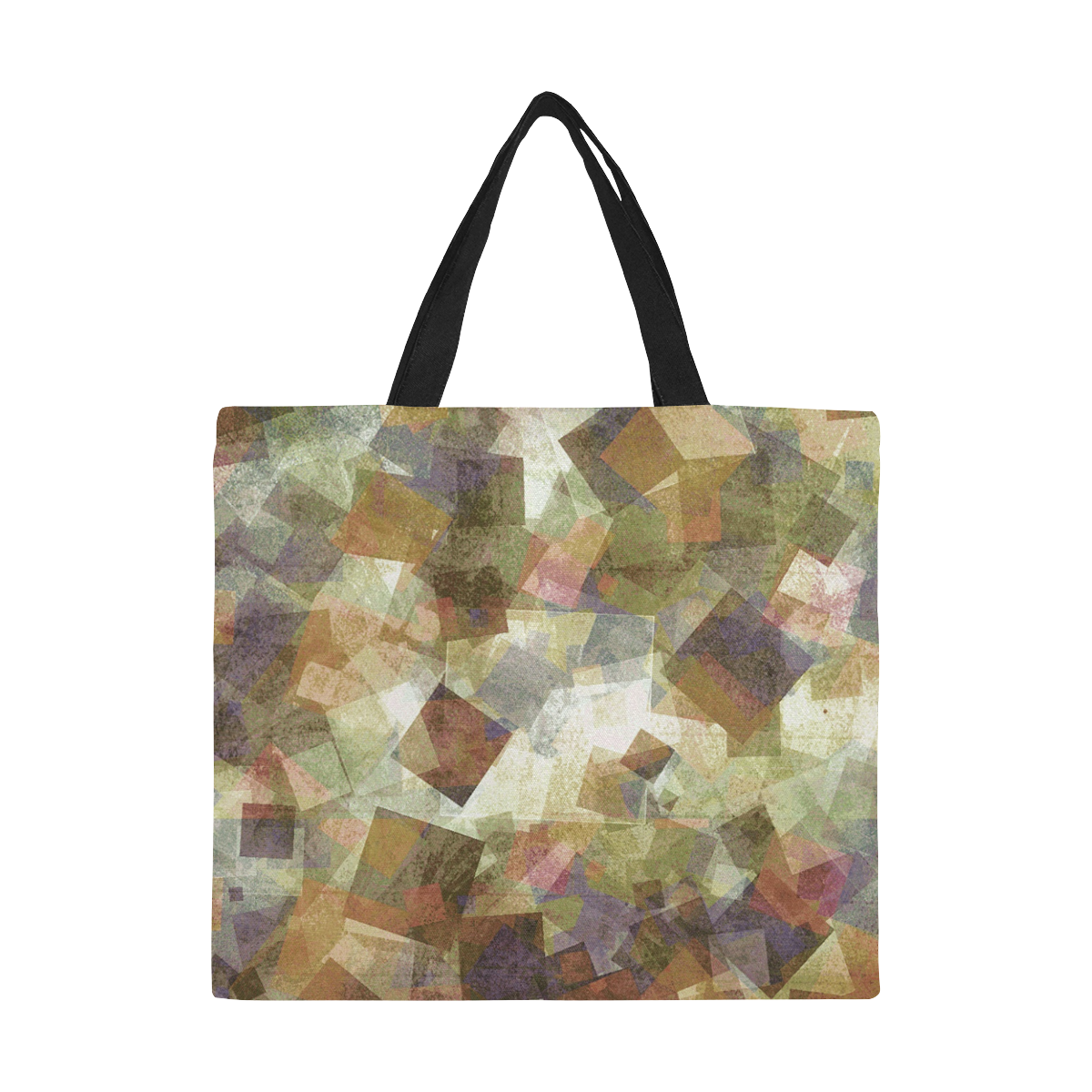 abstract squares All Over Print Canvas Tote Bag/Large (Model 1699)