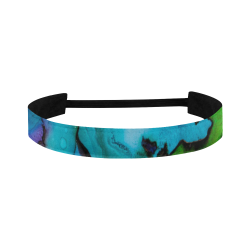 Blue green ink Sports Headband
