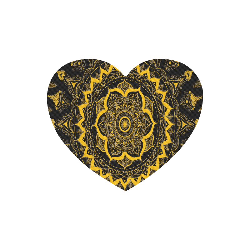 MANDALA SUNSHINE Heart-shaped Mousepad