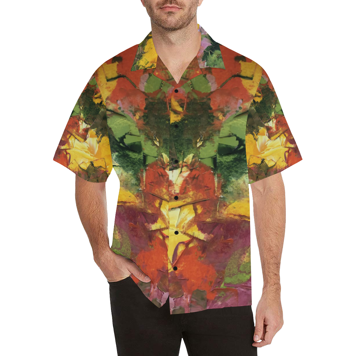 bouganvillea Hawaiian Shirt (Model T58)