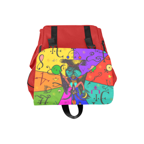 Awesome Baphomet Popart Casual Shoulders Backpack (Model 1623)