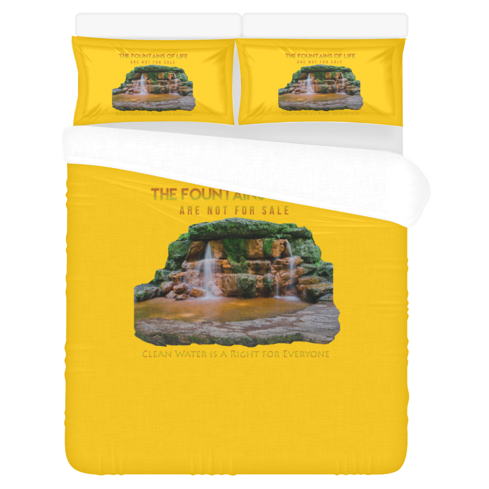 Fountains-of-Life 3-Piece Bedding Set