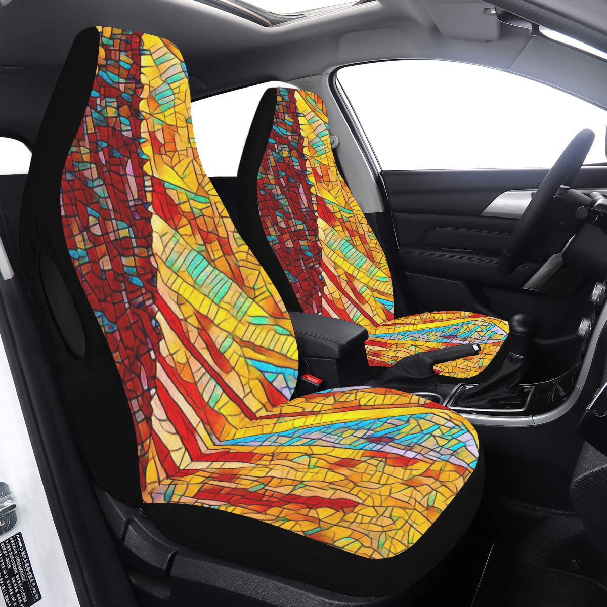 SUNNY DRIVE Car Seat Cover Airbag Compatible (Set of 2)