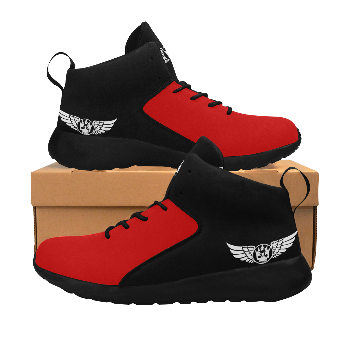 Red Warning Men's Chukka Training Shoes (Model 57502)