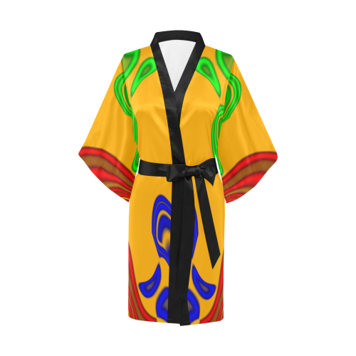 Abstract 5 W Kimono Robe
