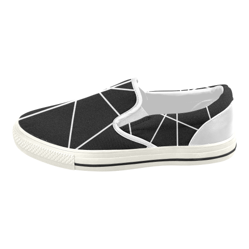 Lineas-Blancas Women's Slip-on Canvas Shoes (Model 019)