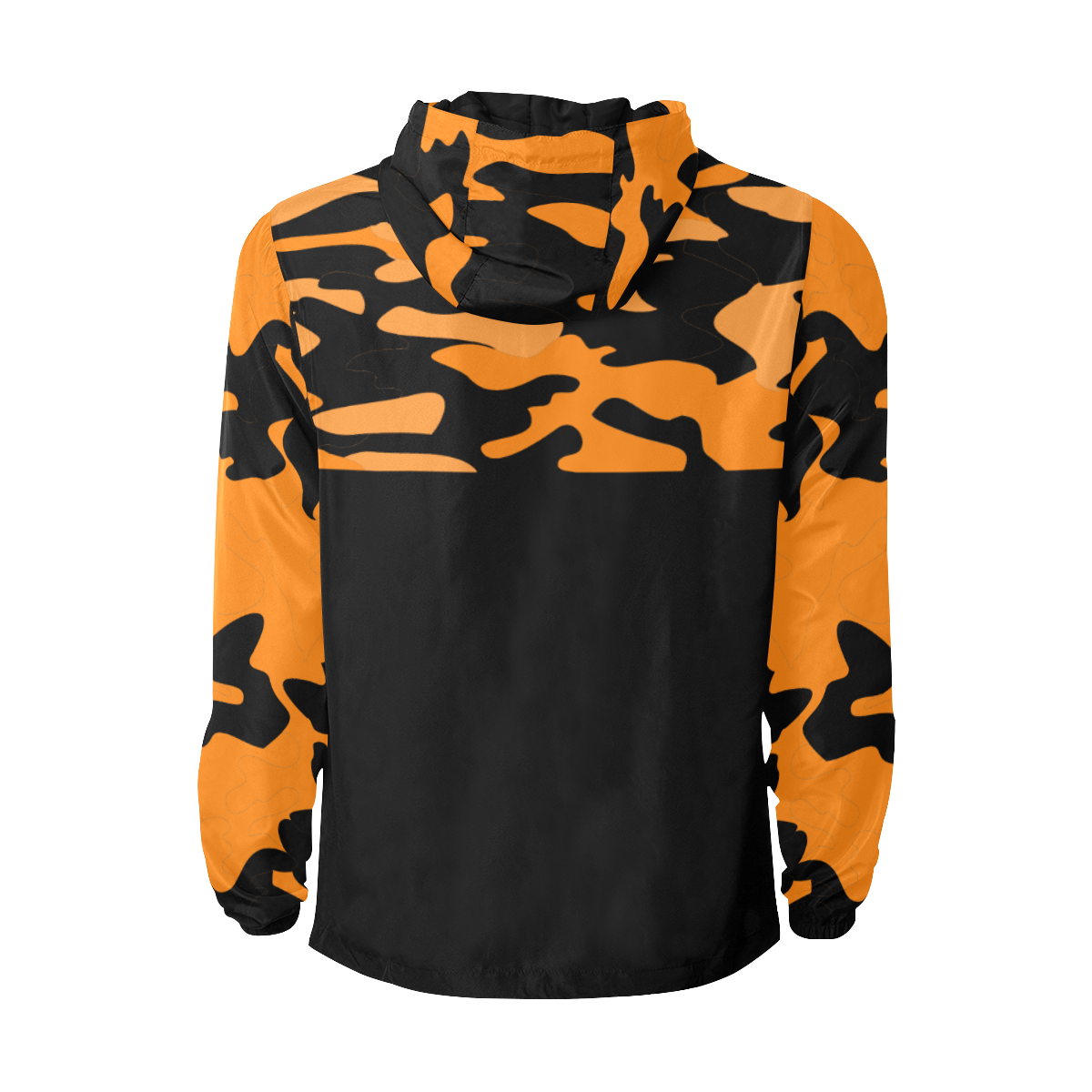 tumeric black camo sleeves All Over Print Quilted Windbreaker for Men (Model H35)