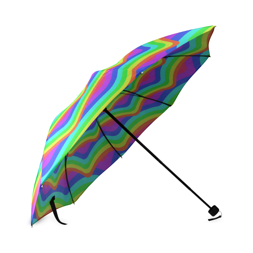 Spiral rainbow Foldable Umbrella (Model U01)