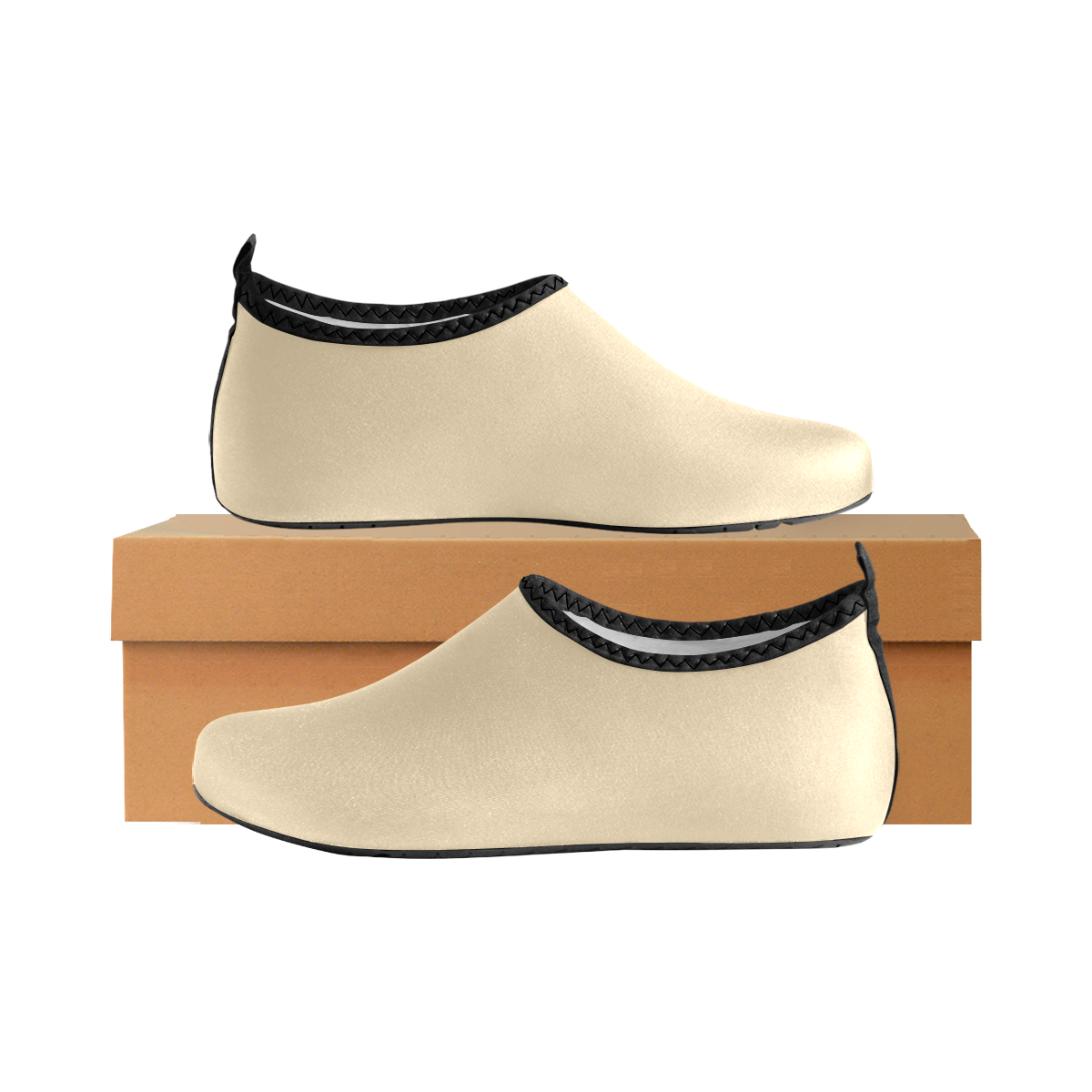 color wheat Men's Slip-On Water Shoes (Model 056)