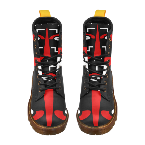 ligbi tribal High Grade PU Leather Martin Boots For Women Model 402H
