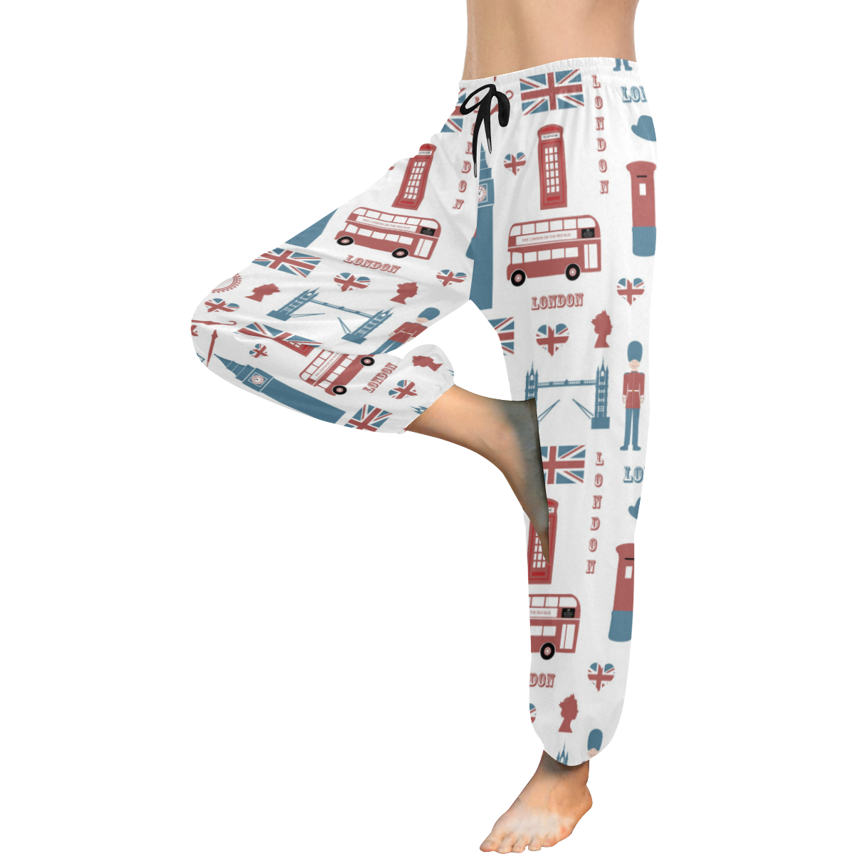 I love London Women's All Over Print Harem Pants (Model L18)