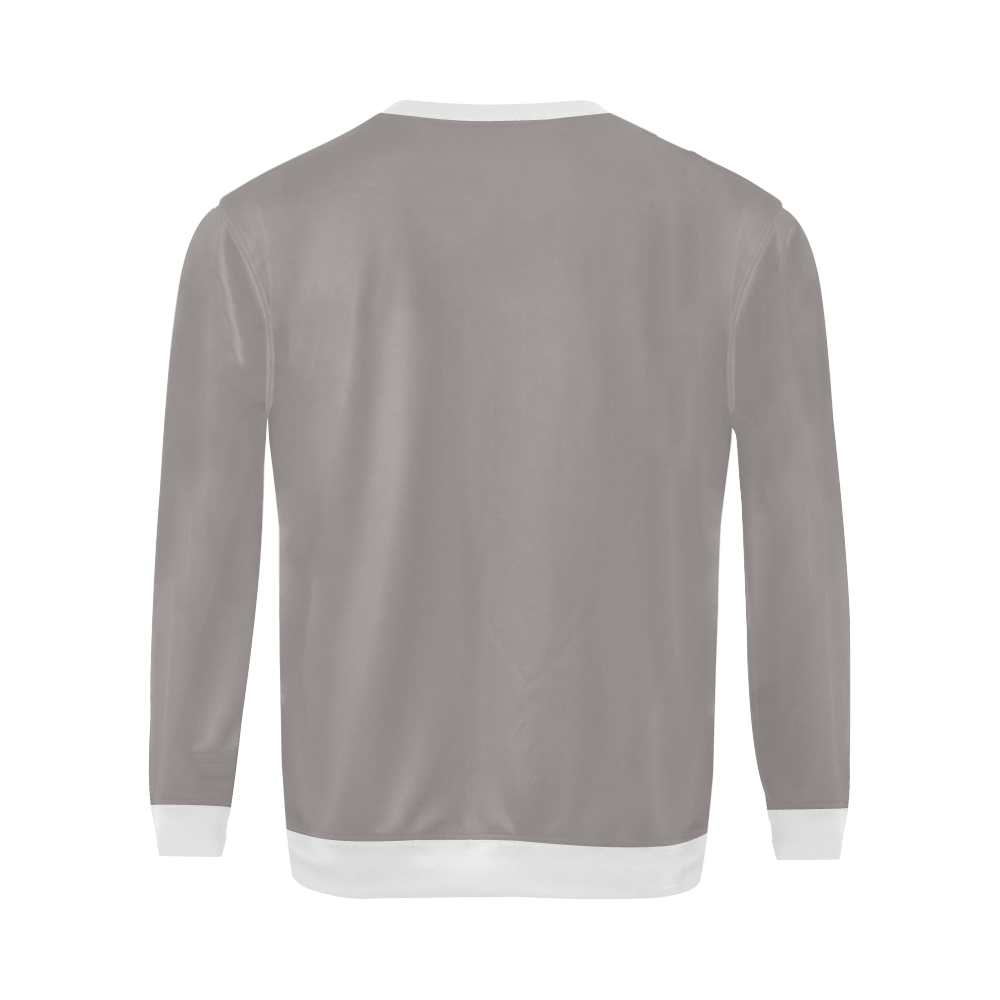 Ash All Over Print Crewneck Sweatshirt for Men/Large (Model H18)