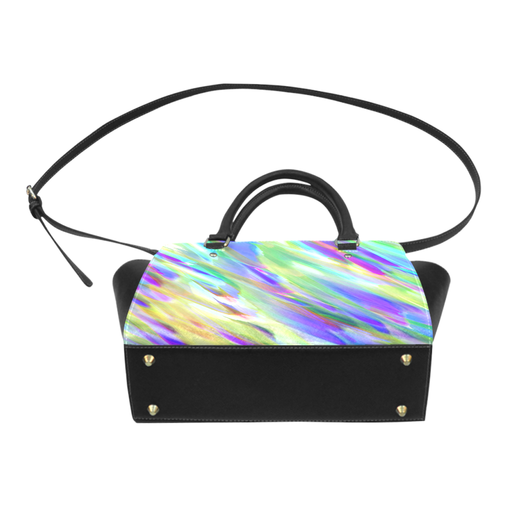 Colorful digital art splashing G401 Classic Shoulder Handbag (Model 1653)