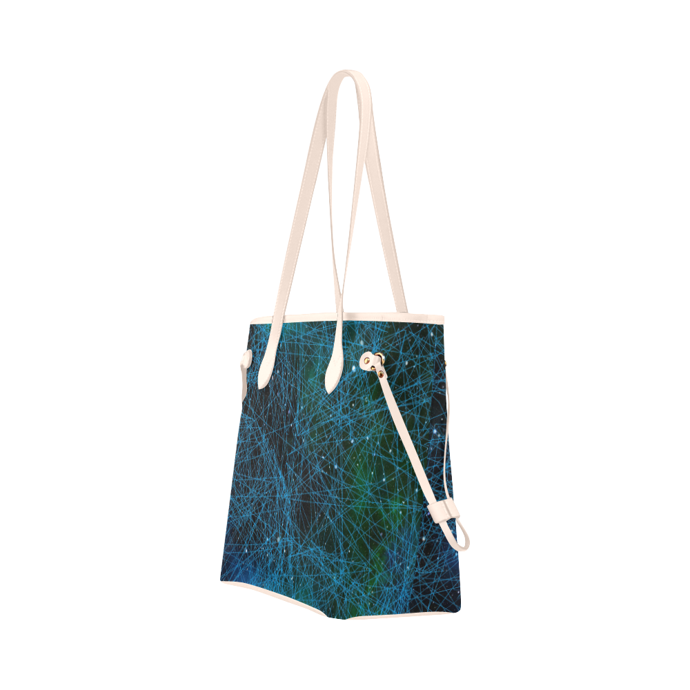System Network Connection Clover Canvas Tote Bag (Model 1661)