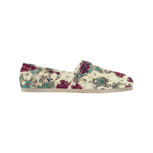 Floral Dreams 10 by JamColors Women's Classic Canvas Slip-On (Model 1206)