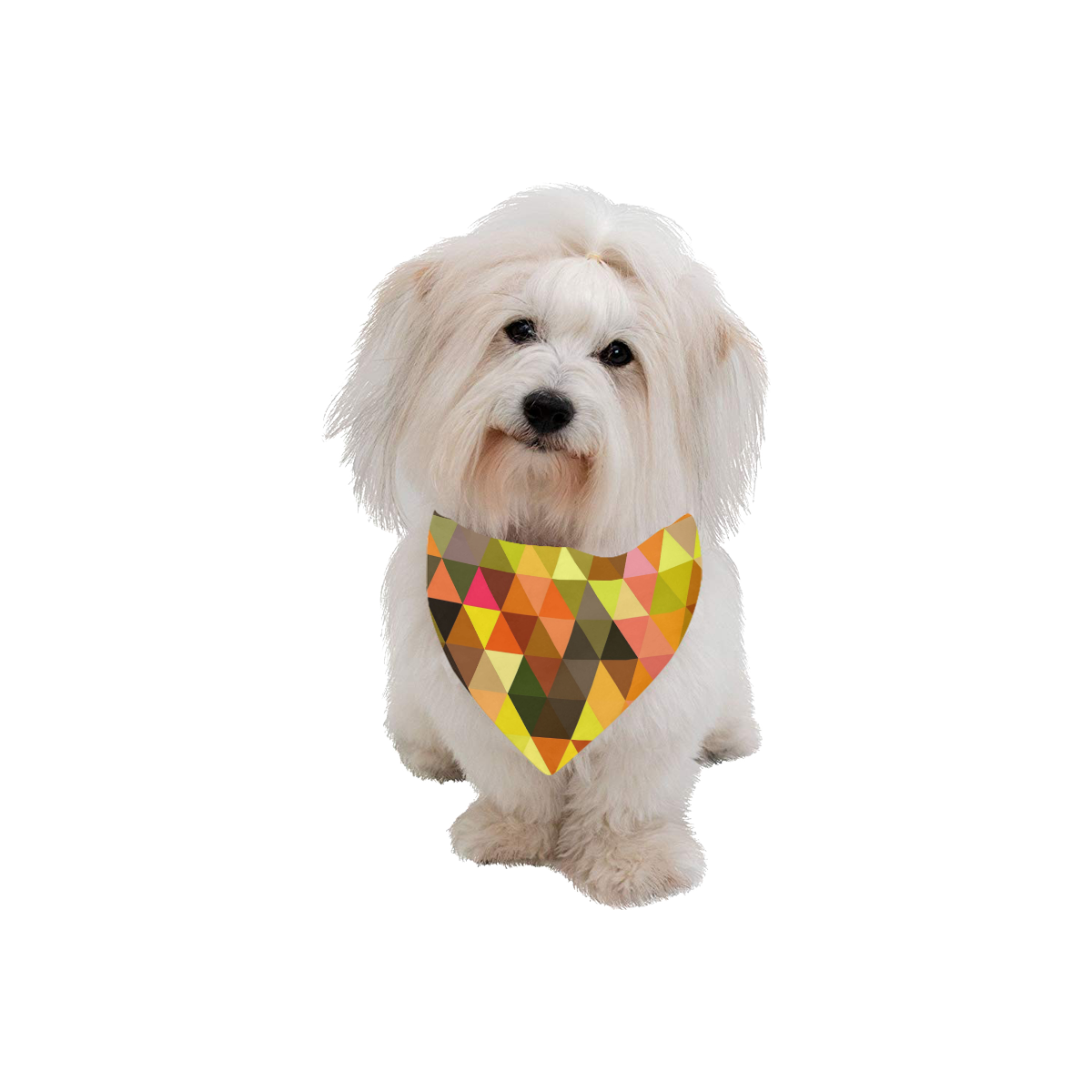 Fall Mosaic Pet Dog Bandana/Large Size