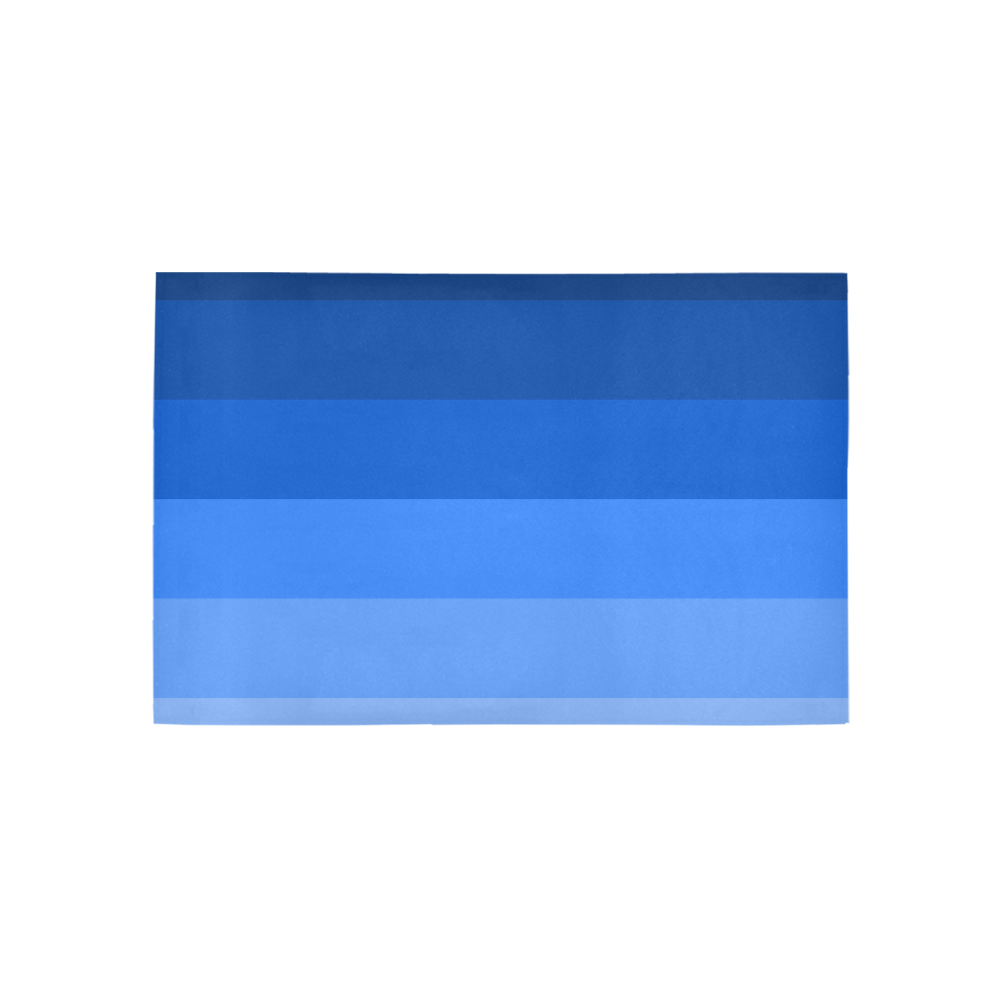 Blue stripes Area Rug 5'x3'3''