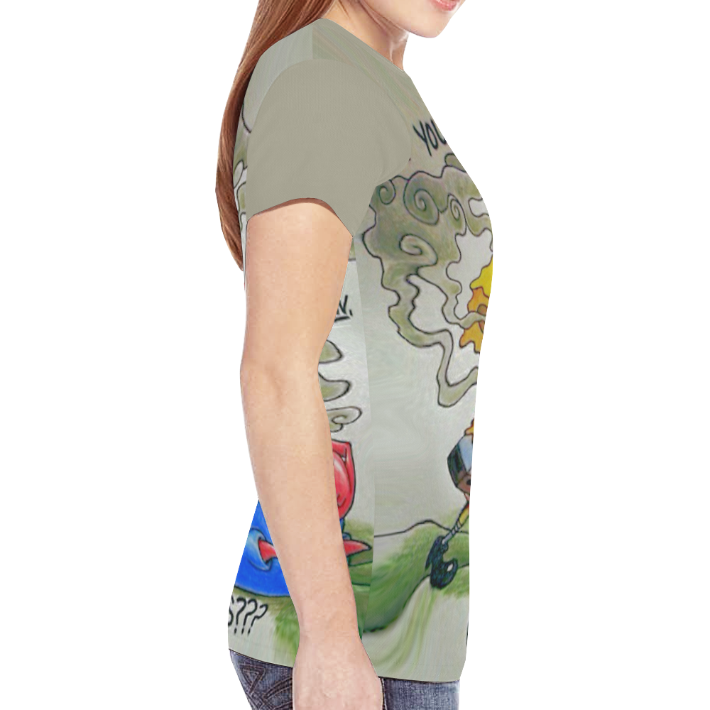 Weed - Mr Krabs New All Over Print T-shirt for Women (Model T45)