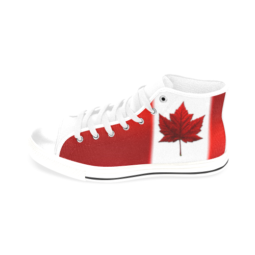 Canada Flag Sneakers Men's Men’s Classic High Top Canvas Shoes /Large Size (Model 017)