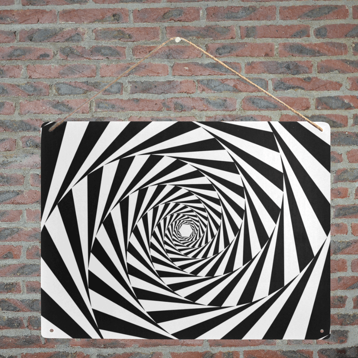 Spiral Metal Sign 16"x12"